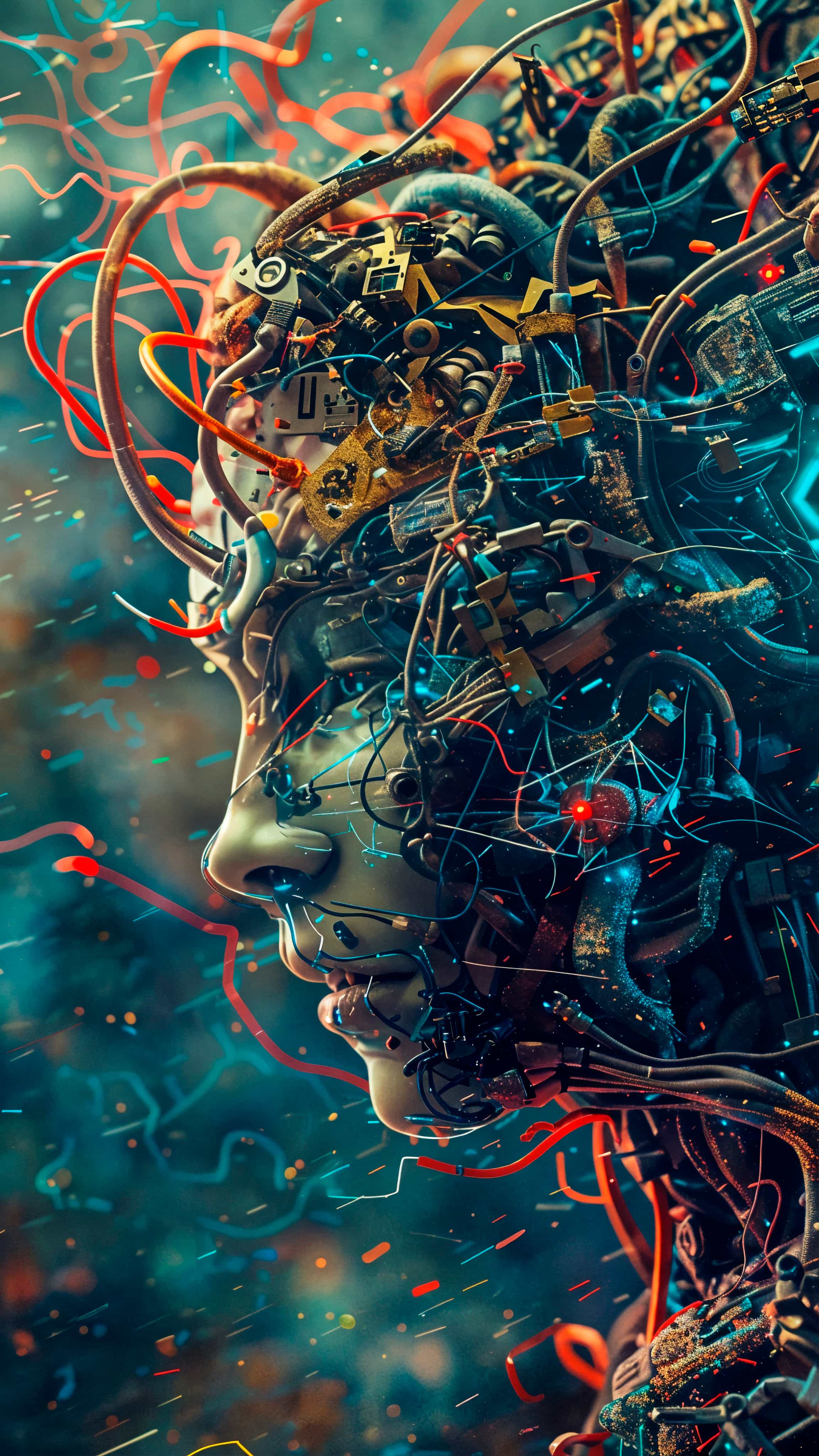 Colorful AI generated abstract art